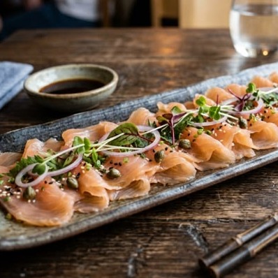 Smoked Salmon Carpaccio